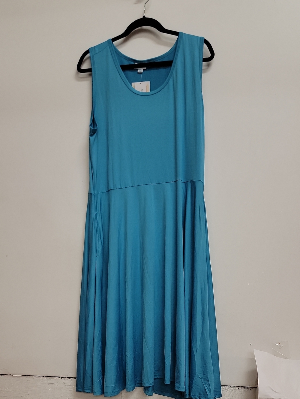 Casual Sleeveless Teal Swing Dress NWT 2X